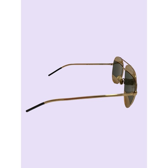 Christian‎ Dior Split 1 Gold Tone Aviator Sunglasses - Picture 4 of 9